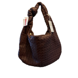 Urban Expressions Chocolate Woven Handbag